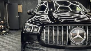メルセデスAMG GLE53へ研磨・セラミックコーティング施工｜ブラック｜京都府京田辺市