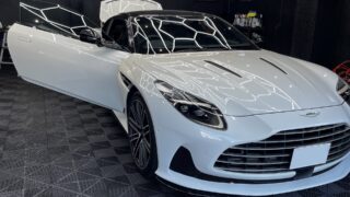 アストンマーティン DB12 フルプロテクション施工車メンテナンス|パールカラー|京都府京田辺市