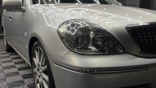 トヨタ ブレビスへ研磨・セラミックコーティング施工｜経年車｜シルバー｜京都府宇治市