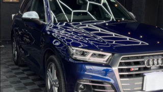 アウディ SQ5のセラミックコーティング施工事例｜3工程研磨で傷とくすみをリフレッシュ｜京田辺市